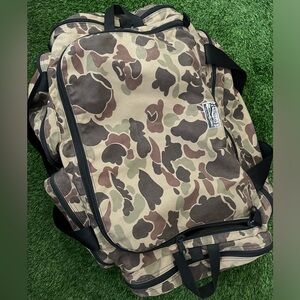 VINTAGE Battle Lake Made in USA Camo Cargo Duffel Bag